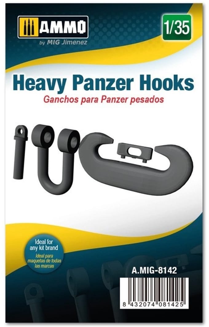 AMMO by Mig Jimenez Modelbouwpakket - AMMO MIG 8142 Heavy Panzer Hooks Resin onderdeel - 1:35 - Modelbouw