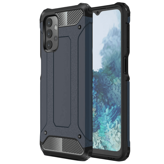CaseBody Samsung A32 5G Shockproof Hoesje Steel Armor Blauw