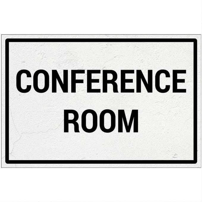 Conference room bord | Forex Re materiaal | 30 x 20 cm