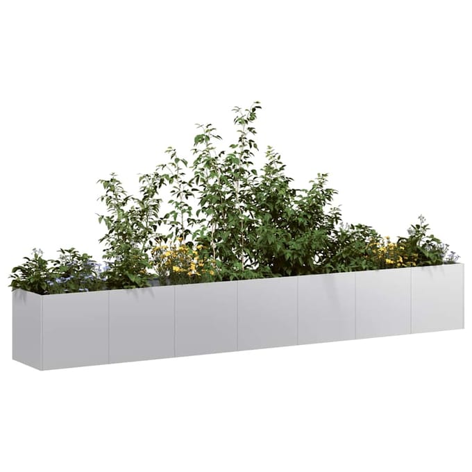 vidaXL - Plantenbak - 280x40x40 - cm - gegalvaniseerd - staal