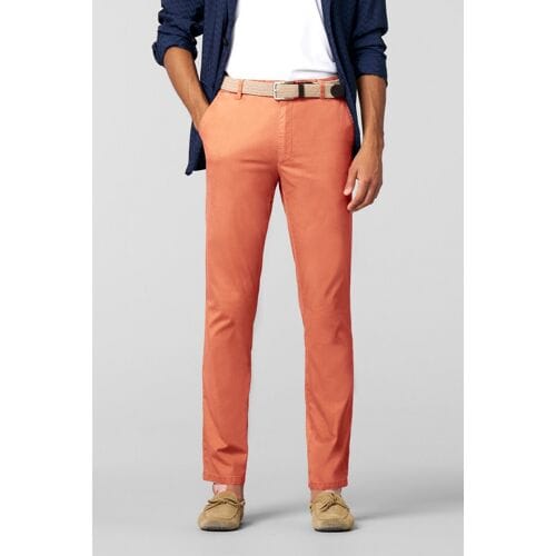 Meyer Broek Oslo Flex Ultralight Microstructure Cotton Two-Way Stretch Zalm / male