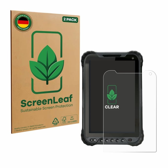 2 Stuks Screenprotector voor Unitech TB85 Plus - Hoogwaardige Beschermfolie transparant
