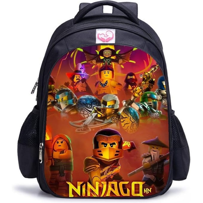 Lego Ninjago Seizoen 5 Cartoon Print Zwarte Rugzak black - medium