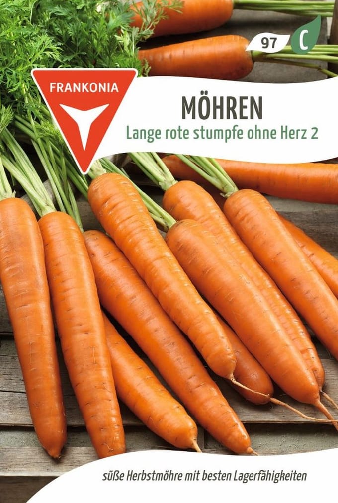 Wortel, lang, rood, stomp, zonder hart 2 - Groentezaden Wortelzaden Zaden