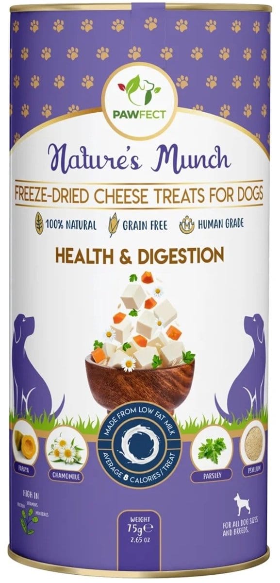 PAWFECT FUNCTIONAL FREEZE DRIED TREATS HEALTH AND DIGESTION 75 GR