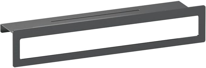 Brauer Handdoekrek - met Planchet - Gunmetal Geborsteld Pvd