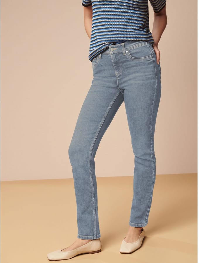 Next - Dames - Superzachte slim-fit jeans - Blauw