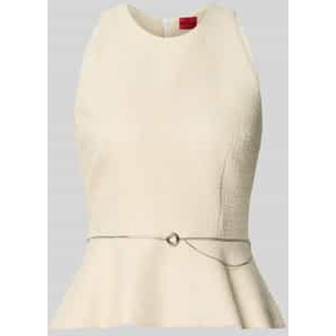 slim fit blousetop van puur katoen model 'CALETI'