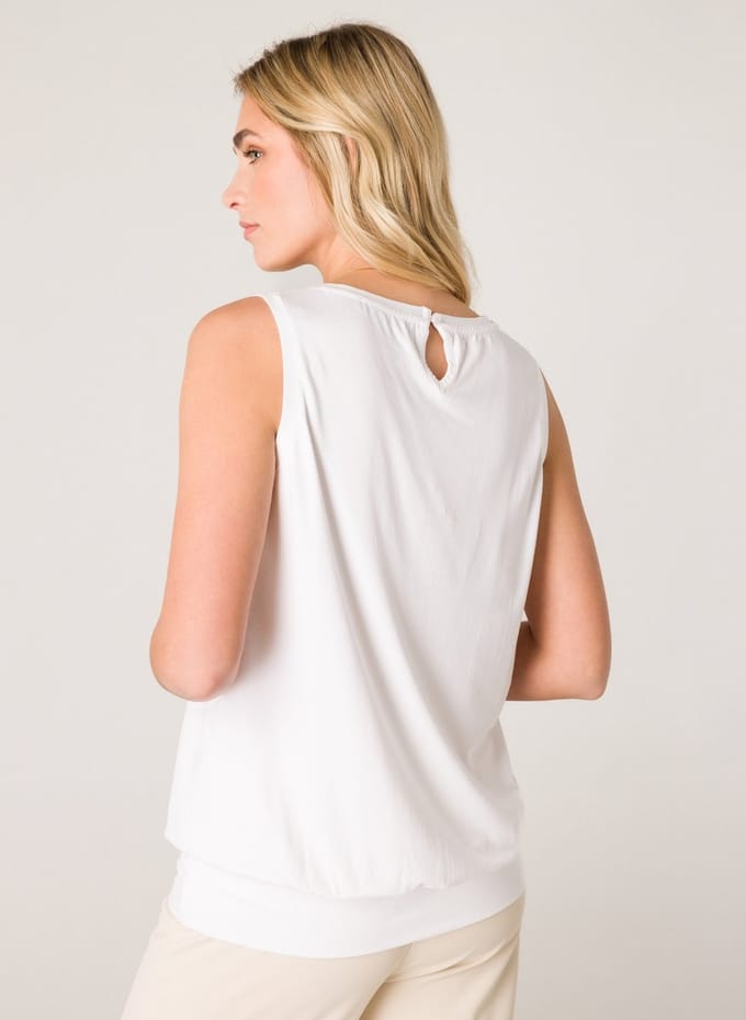 BASE LEVEL Yasmin Top - White - maat 48