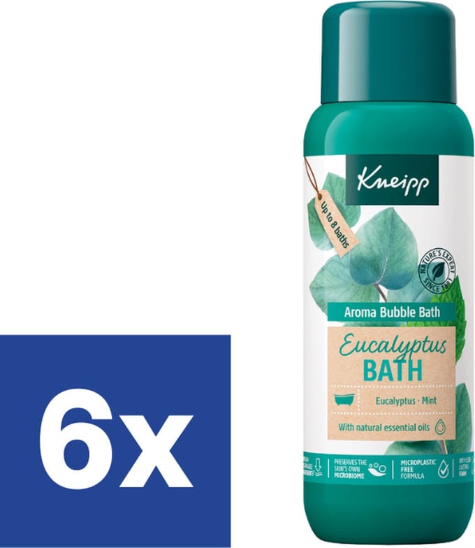 Kneipp Badschuim Eucalyptus - 6 x 400 ml