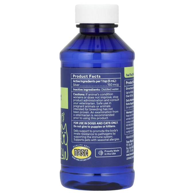 Trace, Huisdier, Immuniteitsbooster, Voor Honden en Katten, 4 fl oz (118 ml) blue