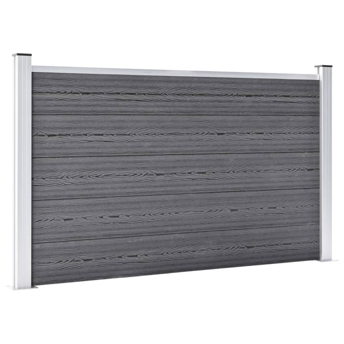 vidaXL Schutting 526x106 cm HKC grijs