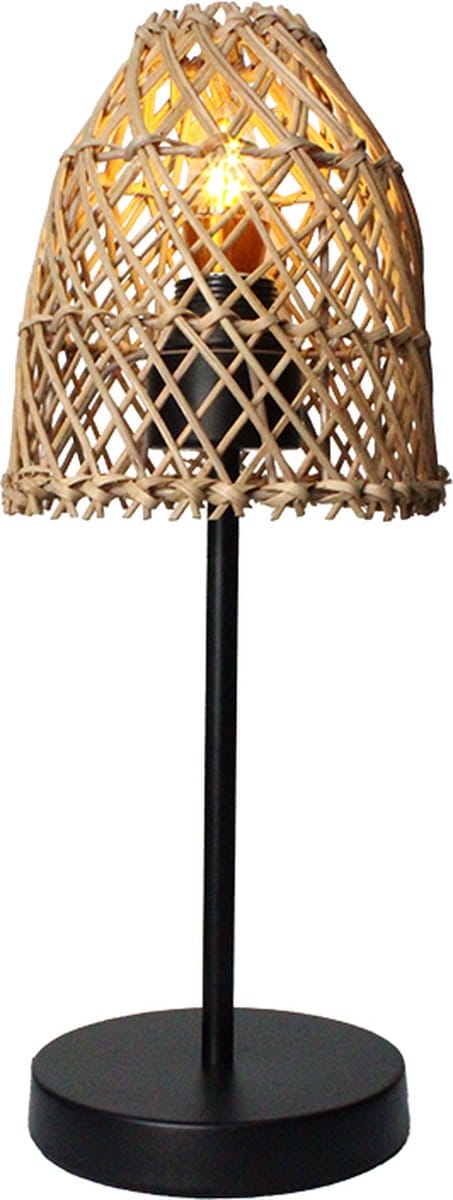 Ronde rotan tafellamp Juno - 4Shine