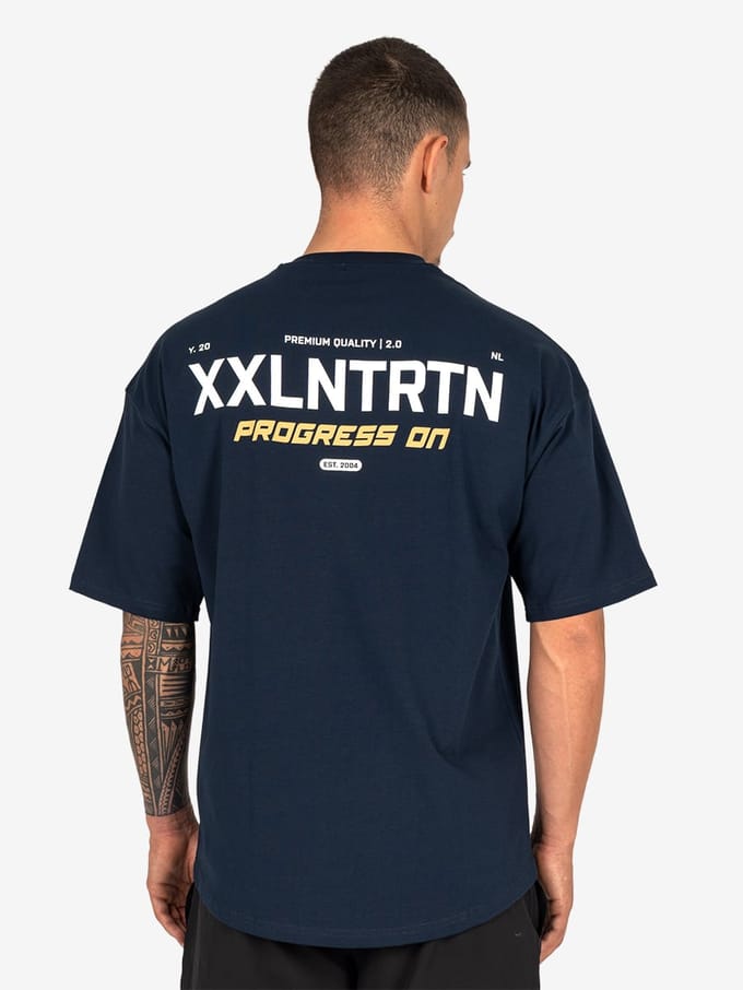 XXL Sportswear Progress On T-Shirt - Navy Navy M