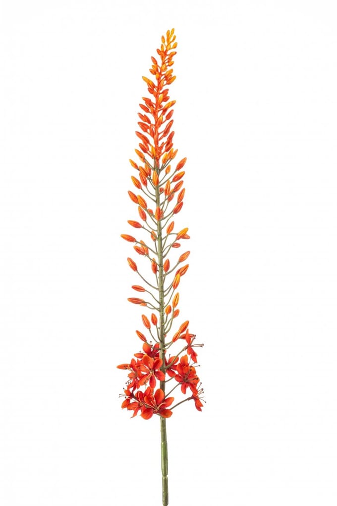Emerald - Kunstbloem Eremurus 108cm oranje - Kunstplant voor binnen