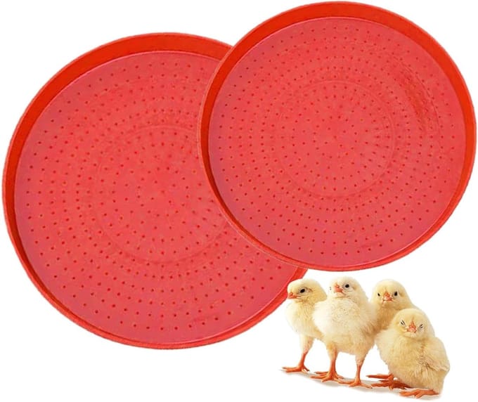 Kippen Voederbak - Pluimvee Eetbak - Buiten Voeren - Morswerend Ontwerp - 40 cm - Grijs