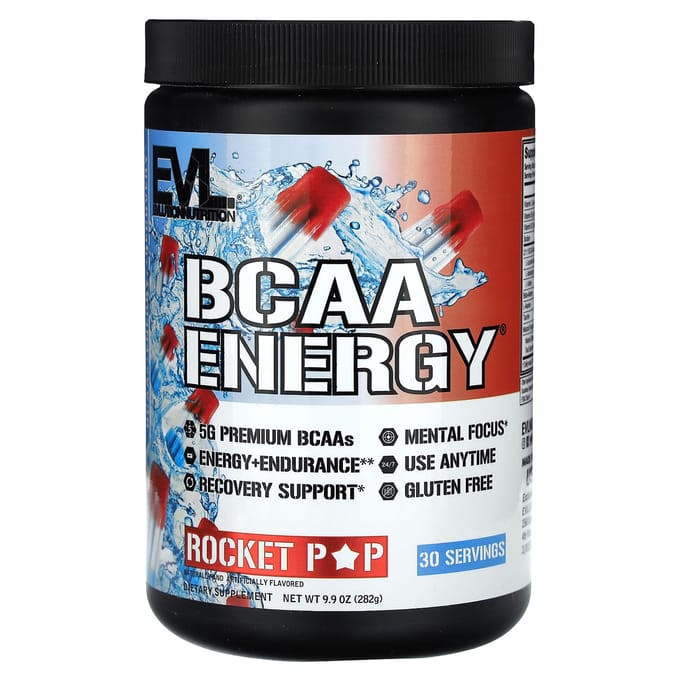 EVLution Nutrition, BCAA Energy, Rocket Pop, 9,9 oz (282 g)