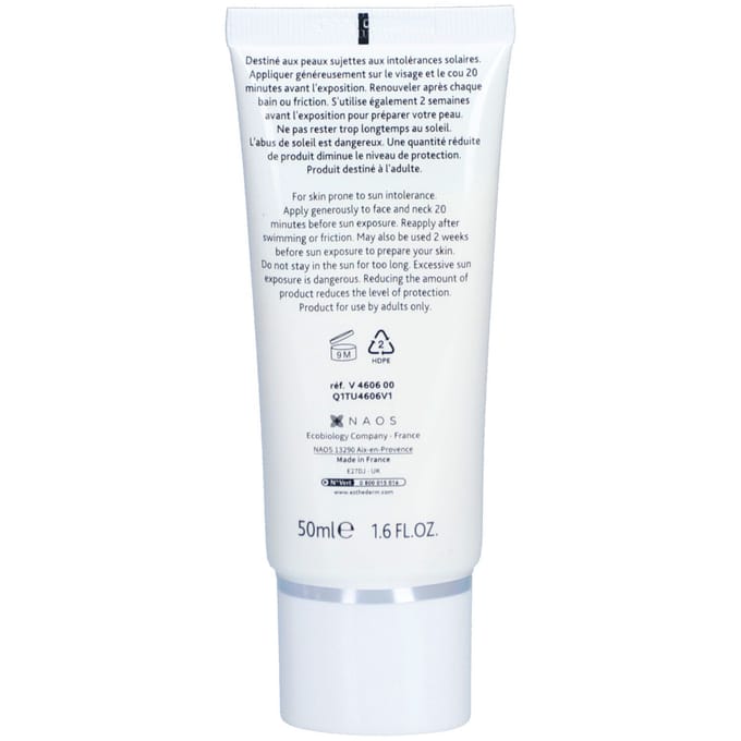 Institut Esthederm Intolérances Solaires - Haute Prot. Crème Visage - 50ml