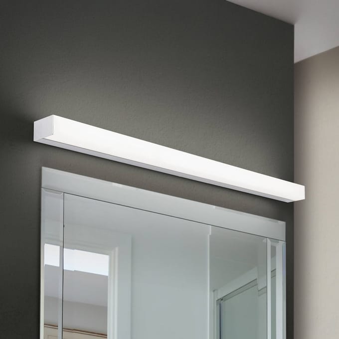 ORION Horizon LED spiegellamp, breedte 90 cm, chroom, IP44