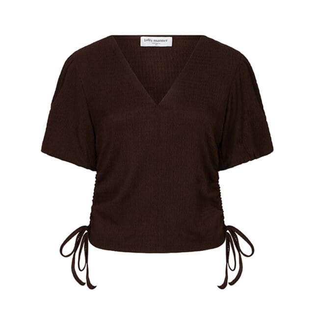 Lofty Manner T-shirt Top Silly Rf13 1 Brown Dames Maat - L