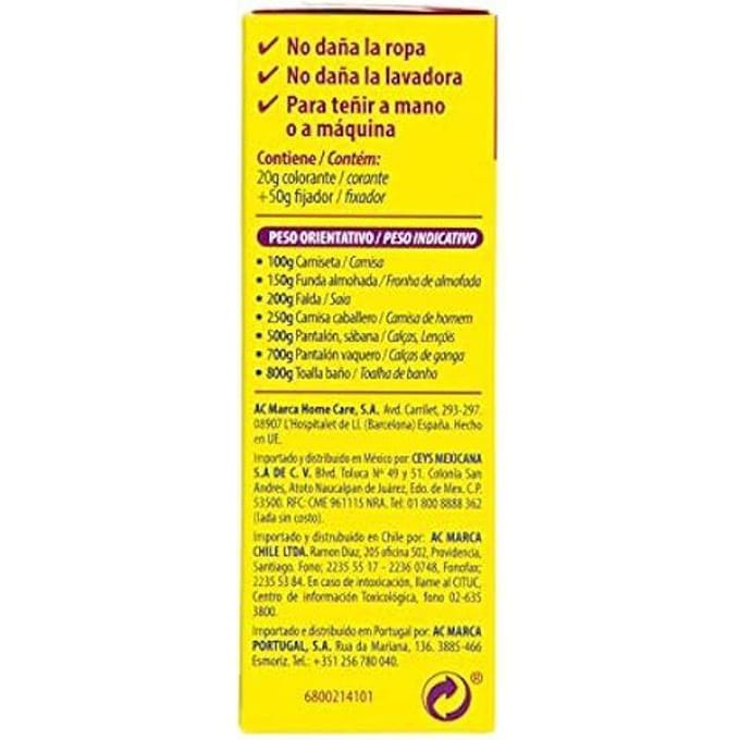 Kleurstof voor kleding - IBERIA - 214113 - Grijs - 70 gr - Maximale kleurechtheid grijs