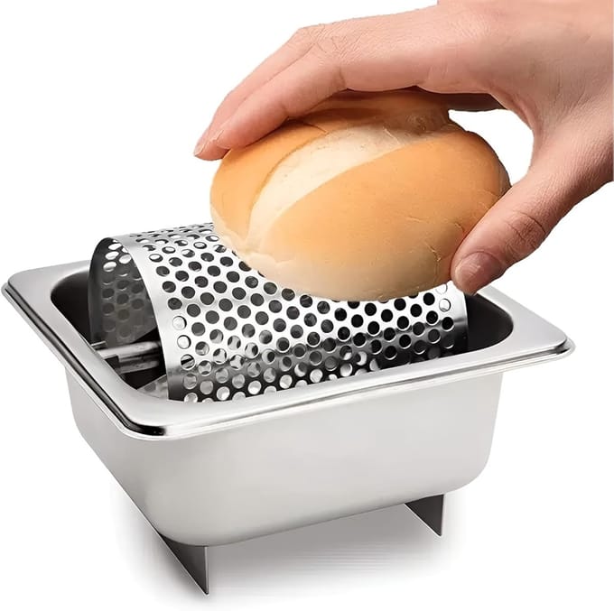 Boter Roller - Keuken Gadget - Gelijkmatig Smeren - Split Ontwerp - 17.5 cm - Zilver