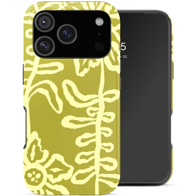 Selencia Hoesje - Geschikt voor Apple iPhone 18 Pro / 17 Pro - Backcover - Chalky Bloom