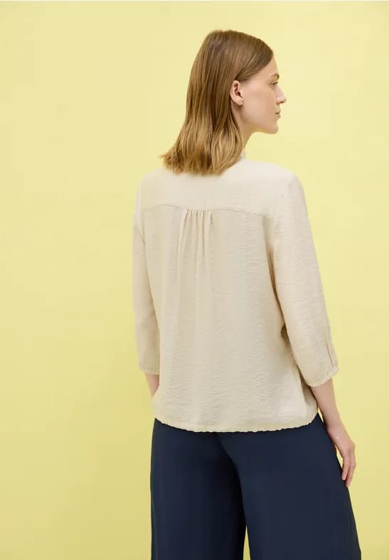 Overhemdblouse met structuur