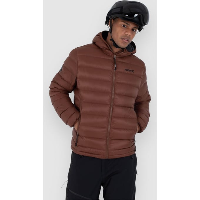 Hurley Cayuga Puffer Jas bruin