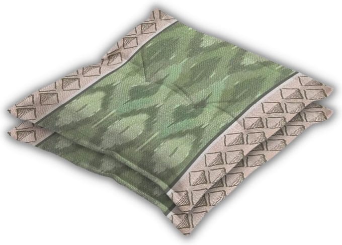 Madison - Zitkussen - Universeel - 2 stk. - 50x50 cm - Ikatin Groen - Hocker - Groen
