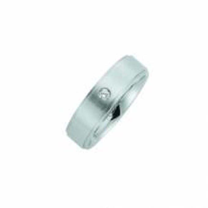 Kiss Me ring RVS met zirkonia KM144 maat 52