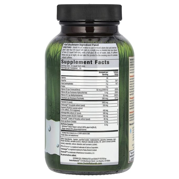Irwin Naturals, Fast-Acting Testosterone UP®, Thermoburn-Max, 60 vloeibare softgels