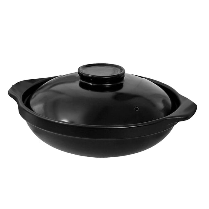 Multifunctionele braadpan met deksel Sissende hete pot voor Bibimbap en soep Grote brede mond Hitte black