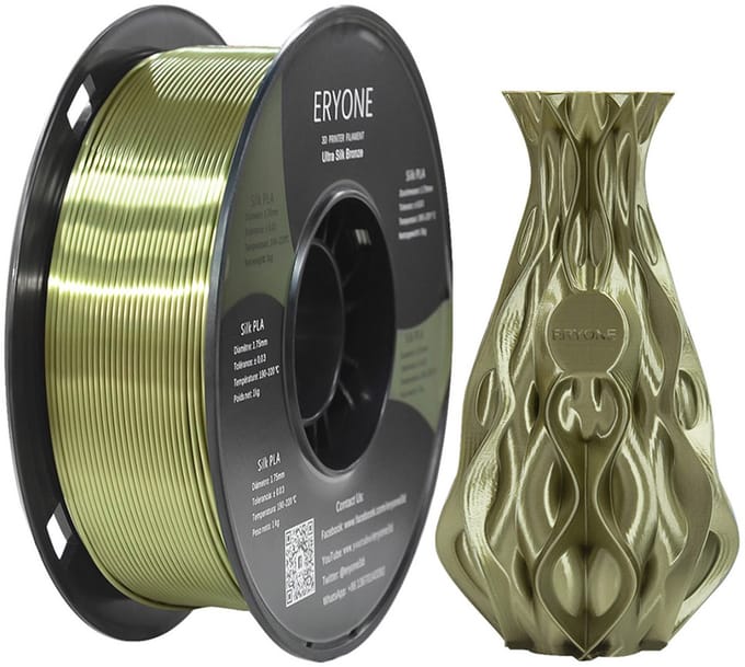 ERYONE Ultra Silk PLA 3D Printing Verbruiksartikelen -- Brons