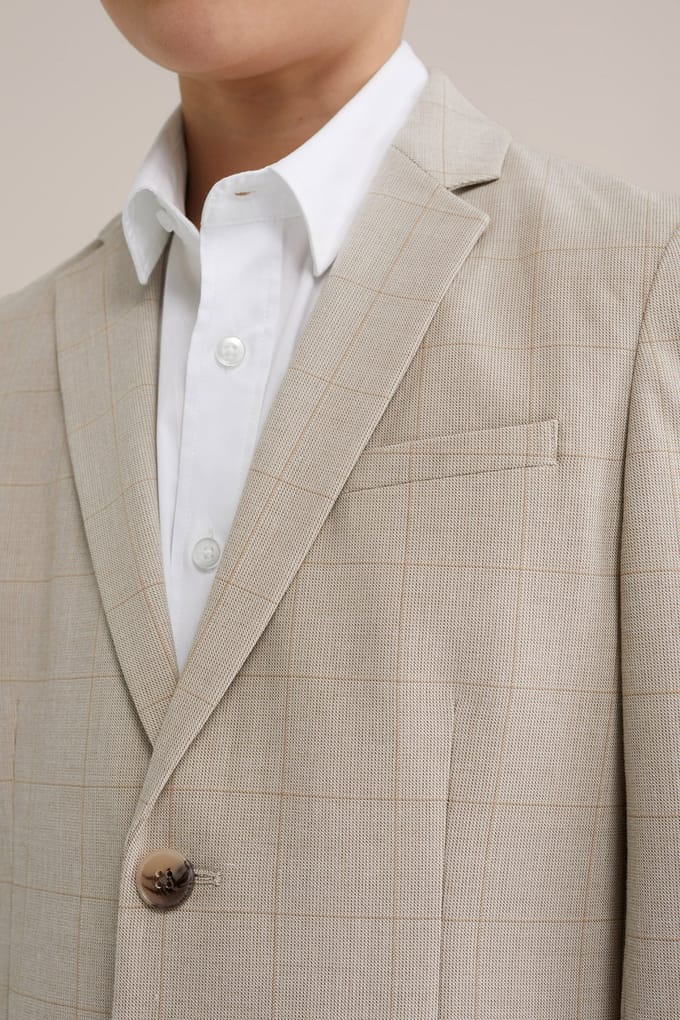 We Fashion Blazer Beige Größe: 122/128 | Hemden Outlet | kids | Braun