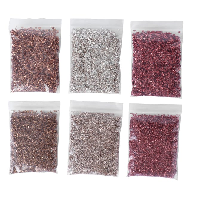 Glanzende Glas Glitter DIY Irreguliere Glas Chips Gebroken Glas Vormvuller Decoratie gray