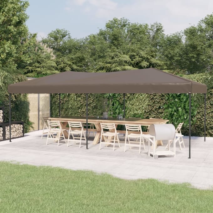 vidaXL - Partytent - inklapbaar - 3x6 - m - taupe