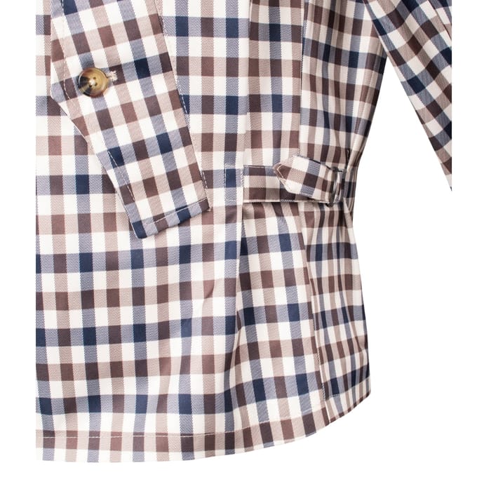 Aquascutum Active Archival Mid Jacket Club Check Beige Jas