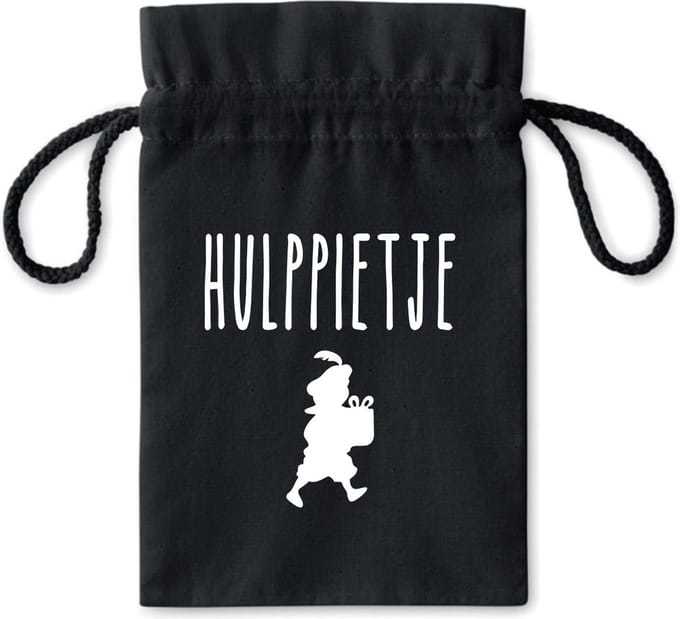 Pepernotenzakje Hulppietje - zwart - piet