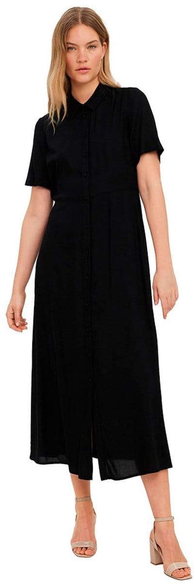 Vero Moda Ally Exp Korte Mouw Jurk Zwart L Vrouw