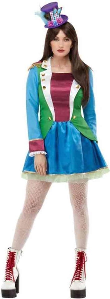 Smiffys - Party Kostuum jurk - M - Multicolours/Paars