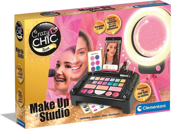 Make-Up Studio voor Kinderen - Creatieve Make-Up Set met Ring Light en Smartphone App