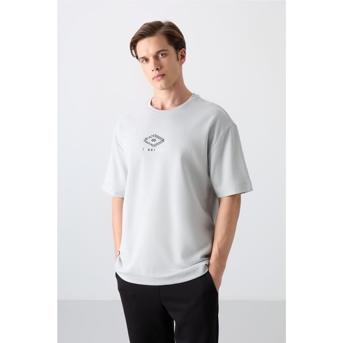 Oversized Katoenmix Logo T-Shirt