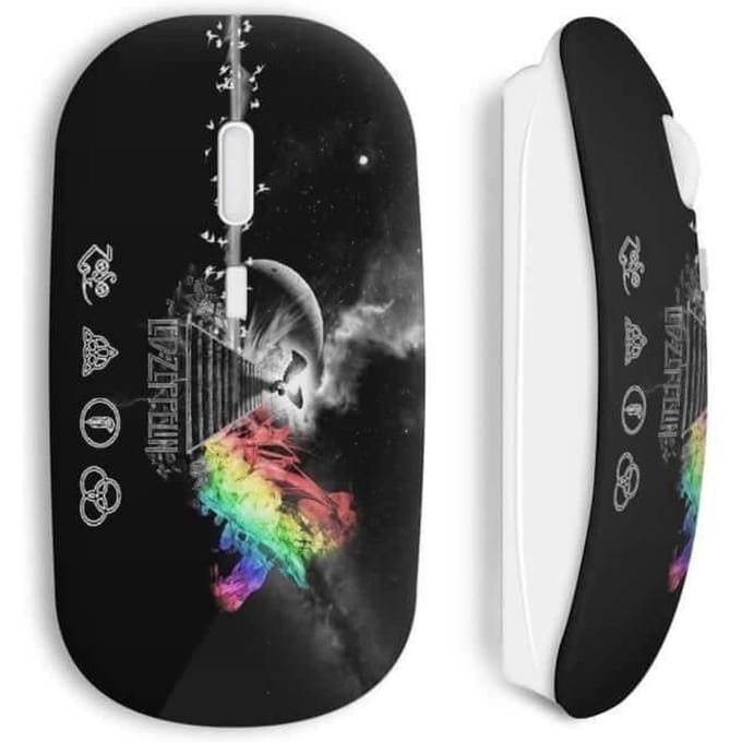 Souris sans fil led zeppelin colorful