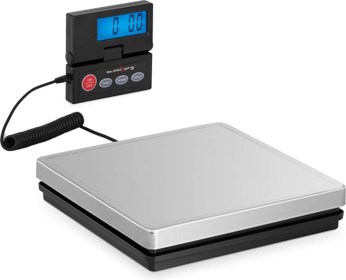 Platformweegschaal - 50 kg / 0,01 kg - 25 x 25 cm - extern LCD - Steinberg Systems