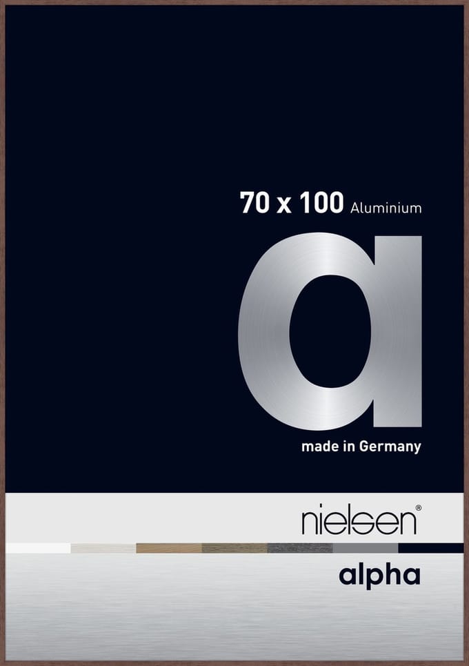 Nielsen Alpha Aluminium Wissellijst Wenge 70x100cm