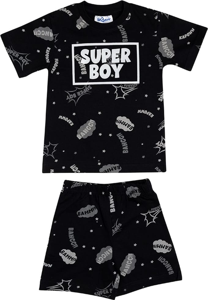 Super Boy Shortama Zwart maat 92