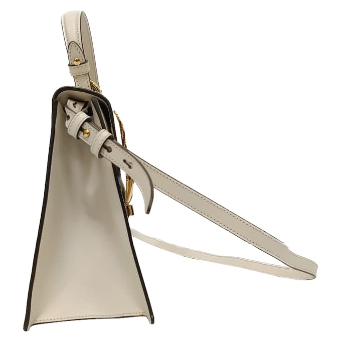 Gucci Medium Sylvie handtas met handvat in wit leer