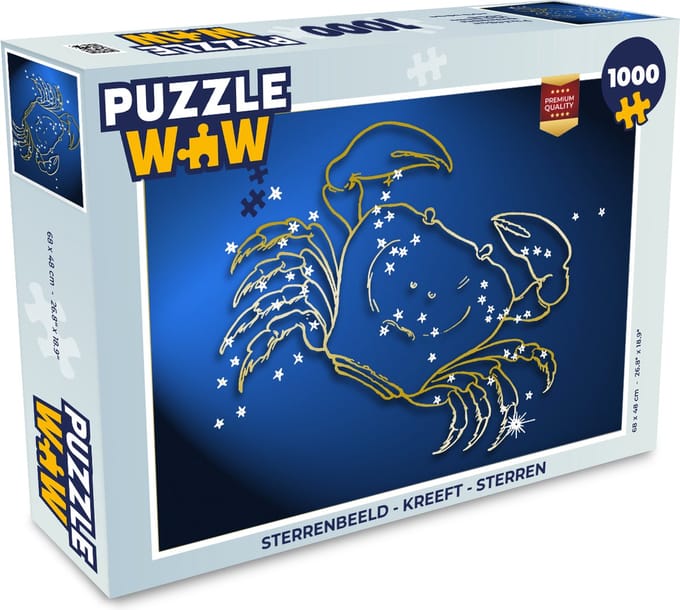 Puzzel Sterrenbeeld - Kreeft - Sterren - Legpuzzel - Puzzel 1000 stukjes volwassenen