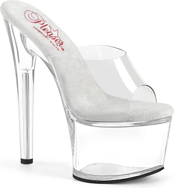 Pleaser - PASSION701 Muiltjes - US 5 - 35 Shoes - Transparant